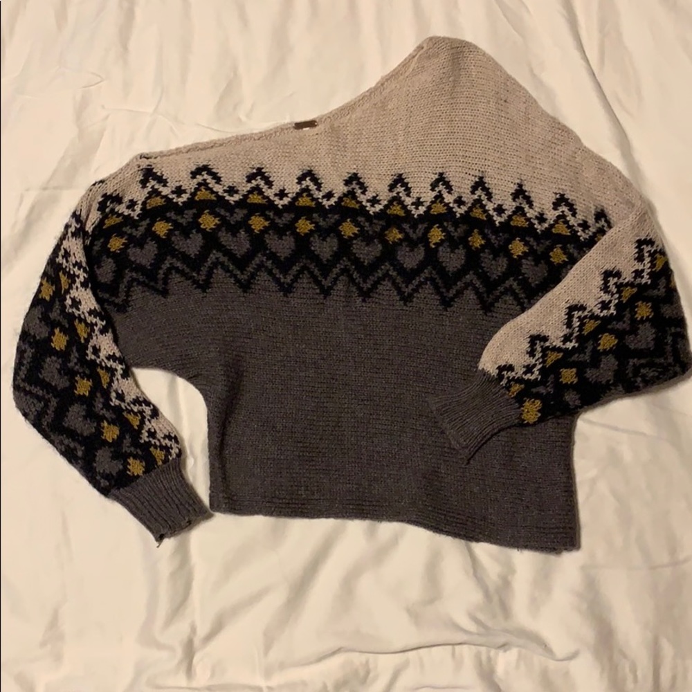 Free People Off the Shoulder Cozy Sweater XS